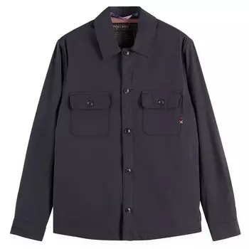 Куртка Scotch & Soda Nylon-Blend overshirt, серый