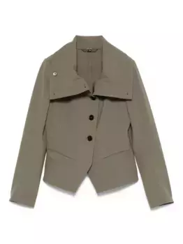 Куртка Scrunch с отложным воротником и пуговицами High, зеленый