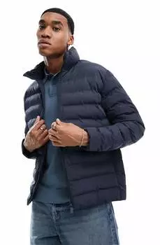Куртка Selected Homme Quilted Puffer, темно-синий