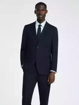 Куртка SELECTED HOMME Wool Blend Suit, темно-синий