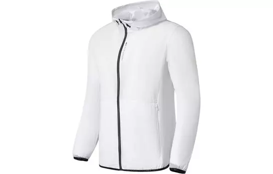 Куртка серии Fitness для мужчин белого цвета Lining, белый