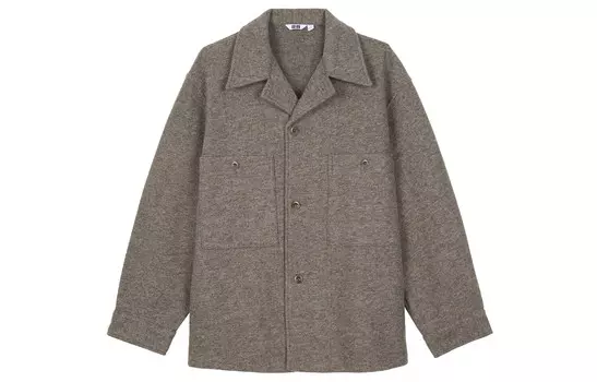 Куртка серии U FW23 унисекс светло-коричневая Uniqlo, коричневый