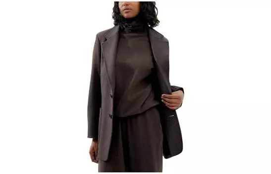 Куртка серии U FW23 женская темно-коричневая Uniqlo