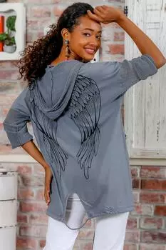 Куртка - Серый - Классический крой Chiccy