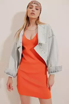 Куртка - Серый - Oversize Trend Alaat Stili, серый