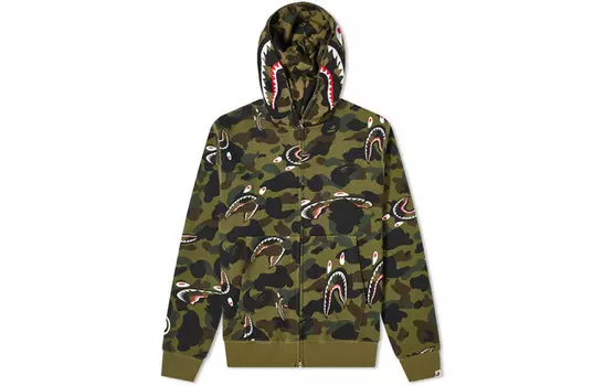 Куртка Shark Series для мужчин A Bathing Ape, зеленый