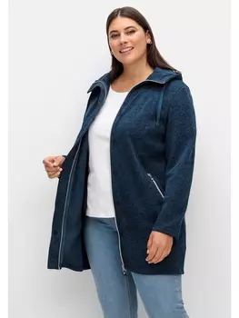 Куртка sheego, цвет nachtblau meliert