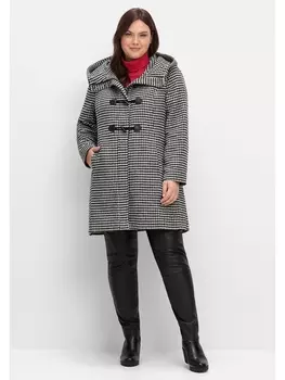 Куртка sheego Dufflecoat, черный