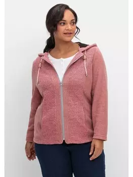 Куртка sheego Fleecejacke, цвет flamingo