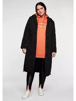 Куртка sheego Mantel, черный