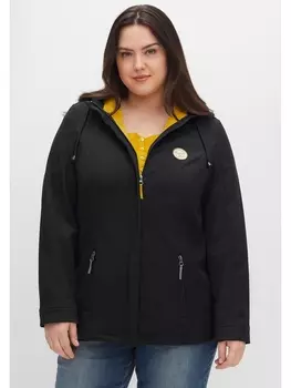 Куртка sheego Softshell Jacke, черный
