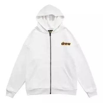 Куртка sherman drew zip-up hoodie 'off white ' Drew House, белый