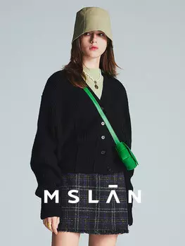 Куртка шерстяная Mslan в полоску