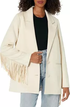 Куртка Show Me Your Mumu Sierra Fringe Jacket, цвет Cream Faux Suede