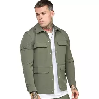 Куртка Siksilk Utility overshirt, зеленый