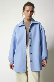 Куртка - Синий - Классический крой Happiness stanbul, синий