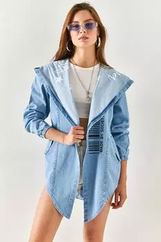 Куртка - Синий - Классический крой Olalook, синий