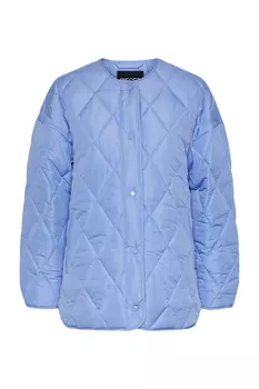 Куртка - Синий - Классический крой PIECES, синий