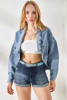 Куртка - Синий - Oversize Olalook, синий