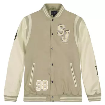 Куртка SJ Script Logo SJ Collegejacket Sean John, цвет Beige