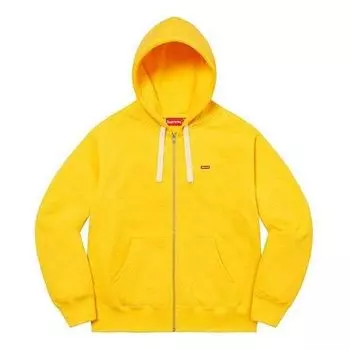 Куртка small box drawcord zip up hooded sweatshirt 'yellow' Supreme, желтый