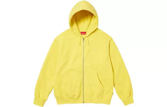 Куртка small box zip up hooded sweatshirt 'yellow' Supreme, желтый