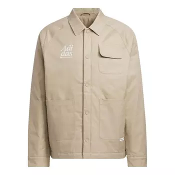 Куртка small logo padded jacket asia sizing 'tan' Adidas, бежевый