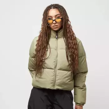 Куртка SNIPES Small Logo Short Puffer Jacket, зеленый/зеленый