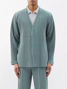 Куртка со складками из технического материала Homme Pliss Issey Miyake, серый