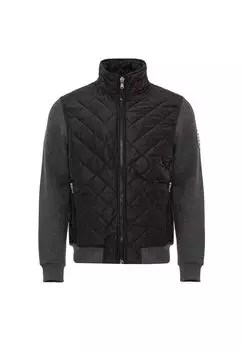 Куртка со стеганой отделкой и спортивными рукавами CIPO & BAXX, черный