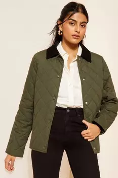 Куртка со стеганым воротником Friends Like These, зеленый