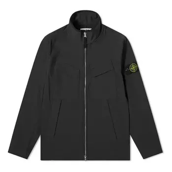 Куртка soft shell-r jacket 'black' Stone Island, черный