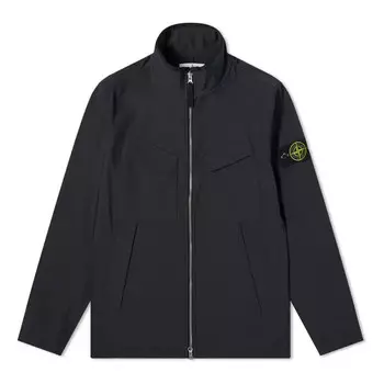 Куртка soft shell-r jacket 'navy' Stone Island, синий