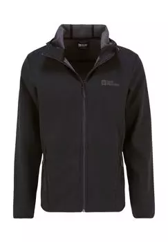 Куртка софтшелл BORNBERG на молнии, карман на молнии мужская Jack Wolfskin, черный