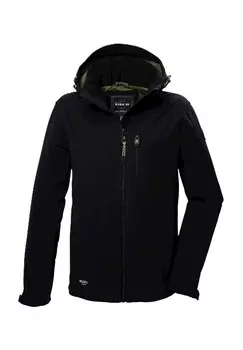 Куртка Softshell, дышащая, с капюшоном, мужская Killtec, цвет 00200 Schwarz