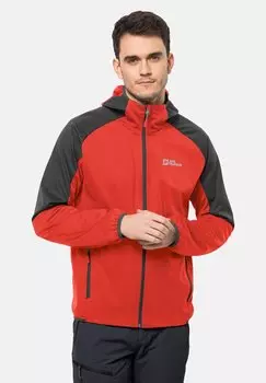 Куртка Softshell Feldberg Jack Wolfskin, насыщенный красный