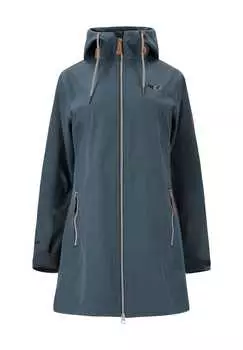 Куртка Softshell фиолетового цвета с удлиненным кроем и водонепроницаемой функцией Weather Report, синий