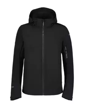 Куртка софтшелл Icepeak "H SOFTSHELL JACKE BARMSTEDT" (1 шт.), с капюшоном, черный