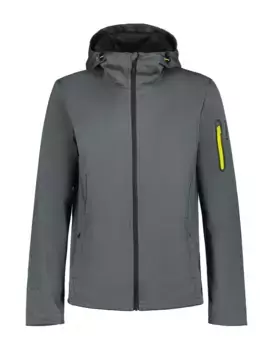 Куртка софтшелл Icepeak "H SOFTSHELL JACKE BRINSMADE" (1 шт.), с капюшоном, цвет Lead-Grey