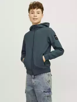 Куртка софтшелл Jack & Jones для детей "JJEBASIC SOFTSHELL HOOD SN JNR", с капюшоном Jack & Jones Junior, цвет Magical Forest