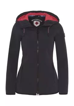 Куртка софтшелл Йога с капюшоном, дышащая, женская WELLENSTEYN, цвет Midnightblack