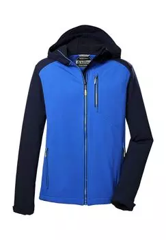 Куртка софтшелл КОС 265, водоотталкивающая, с капюшоном, мужская killtec, цвет Dunkelnavy