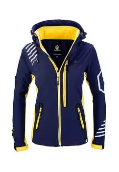 Куртка софтшелл, куртка стандартного кроя Rock Creek, темно-синий