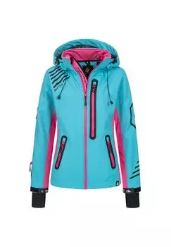 Куртка софтшелл, куртка стандартного кроя Rock Creek, бирюзовый