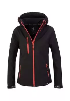 Куртка софтшелл, куртка стандартного кроя Rock Creek, цвет Schwarz Meliert