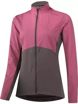 Куртка софтшелл Lffler Fahrrad-Hybridjacke Streventa, цвет Pink/Grau