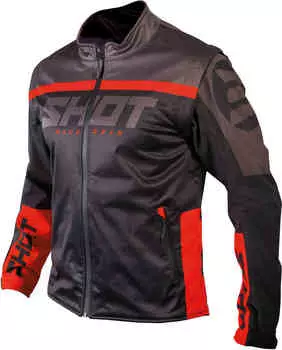 Куртка Softshell Lite 2.0 для мотокросса Shot, черный красный