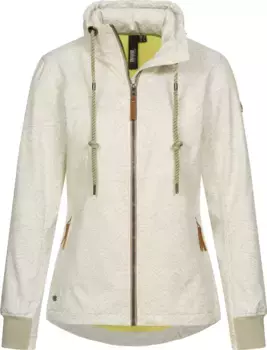 Куртка софтшелл LPO "SHELBY PEAK IV Women", легкая куртка софтшелл с принтом по всей поверхности и съемным капюшоном, белый