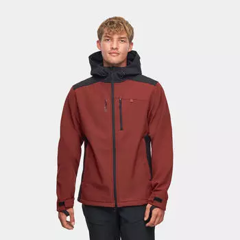 Куртка софтшелл мужская ветрозащитная теплая для горных походов Alpinus ASO, цвет rot