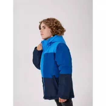 Куртка софтшелл Name It «NKMMAX JACKET BLOCKS2 NOOS», с капюшоном, с декоративными светоотражающими деталями, цвет Super Sonic